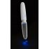 Liaison Straight - Vibrateur LED rechargeable (transparent-blanc)