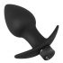 Velours Noir - kit de vibromasseur anal rechargeable - 3 pièces (noir)