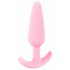 Cuties Mini Butt Plug - silikonové anální dildo - růžové (2,1cm)