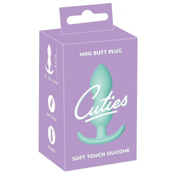 Plug anal mini Cuties - silicone menthe (2,3cm)