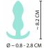 Plug anal mini Cuties - silicone menthe (2,3cm)