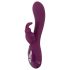 SMILE - oplaadbare vibrator met 3 motoren en clitorisstimulator (paars)