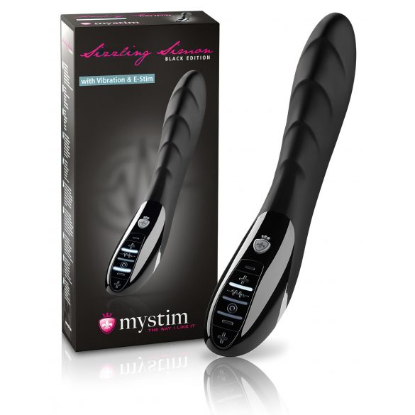 Mystim Édition Noire Sizzling Simon - vibromasseur électro-stimulant