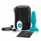 b-Vibe - roterende parels, oplaadbare anale vibrator (turquoise)