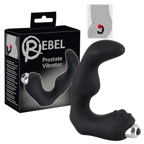 Rebel - Vibromasseur Courbé pour Prostate (Noir)