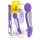 Baguette Sourire - Vibromasseur double moteur (violet)