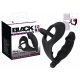 You2Toys Black Velvets Ring& Vibro Plug – krúžok na penis a semenníky s análným vibrátorom (čierny)