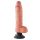 King Cock 10 vibromasseur flexible avec ventouse (25 cm) - naturel