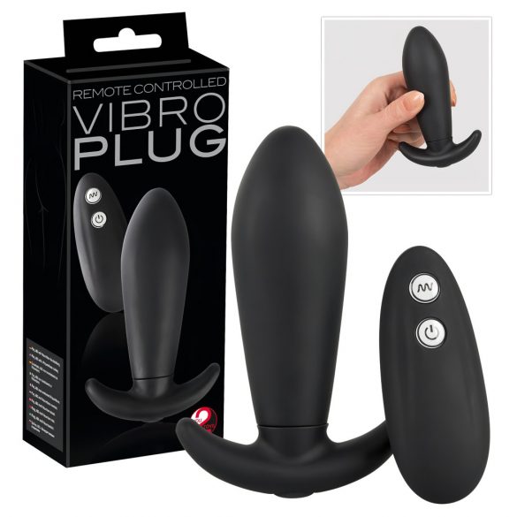 You2Toys Remote Controlled Vibro Plug - anální vibrátor na dálkové ovládání (černý)