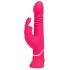 Happyrabbit Thrusting - oplaadbare, duwende vibrator met clitorisstimulator (roze)