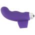 Doigt Sourire - vibrateur en silicone ondulé (violet)