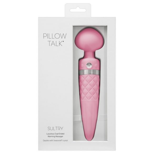 Pillow Talk Sultry - vibromasseur chauffant à 2 moteurs (rose)