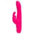 Happyrabbit Curve Slim - vibrateur waterproof rechargeable avec bras clitoridien (rose)