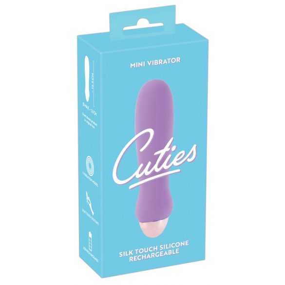 Cuties Mini Paars - oplaadbare siliconen vibrator (paars)