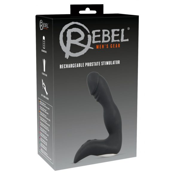 Rebel - dobíjecí vibrátor na penis (černý)