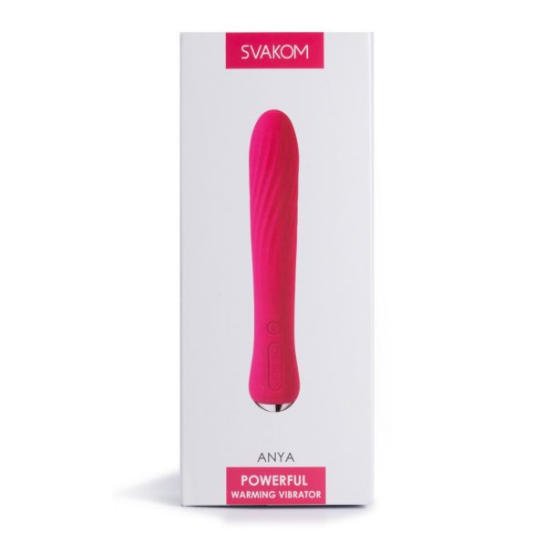 Vibromasseur chauffant rechargeable Svakom Anya (rouge)