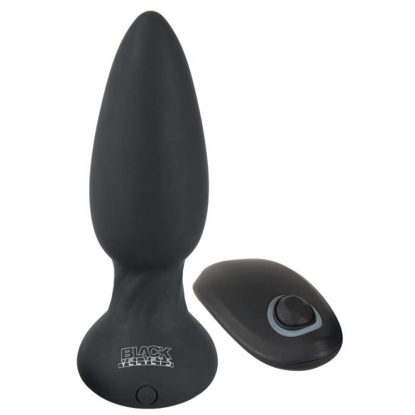 Velours Noir - vibromasseur anal sans fil (noir)