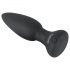 Black Velvet - vibromasseur anal rechargeable et télécommandé (noir)