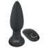 Black Velvet - vibromasseur anal perlé rotatif avec télécommande, rechargeable (noir)