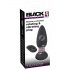 Black Velvet - vibromasseur anal perlé rotatif avec télécommande, rechargeable (noir)