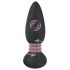 Black Velvet - vibromasseur anal perlé rotatif avec télécommande, rechargeable (noir)