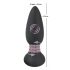 Black Velvet - vibromasseur anal perlé rotatif avec télécommande, rechargeable (noir)