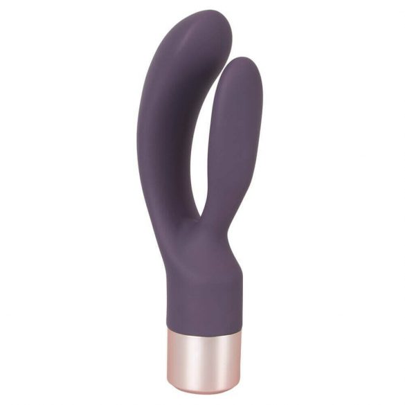 You2Toys Élegant Double - Vibrateur rechargeable avec stimulateur de clitoris (violet foncé)