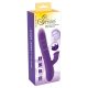 Smile Pearl - accu vibror (paars) met clitorisstimulatie en parels