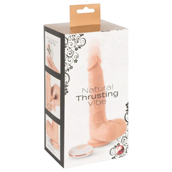 You2Toys - Natural - Rechargeable, Wireless Thrusting Vibrator (Natural)