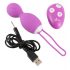 Boule de plaisir SMILE - œuf vibrant rotatif sans fil rechargeable (violet)