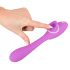 You2Toys - 2-functie Vibrator - oplaadbare clitoris- en vaginale vibrator (paars)