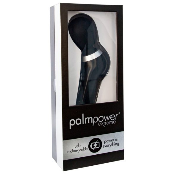 PalmPower Extreme Wand - dobíjecí masážní vibrátor (černý)