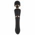 Cleopatra Wand Massager - vodotěsný, nabíjecí masážní vibrátor (černý)