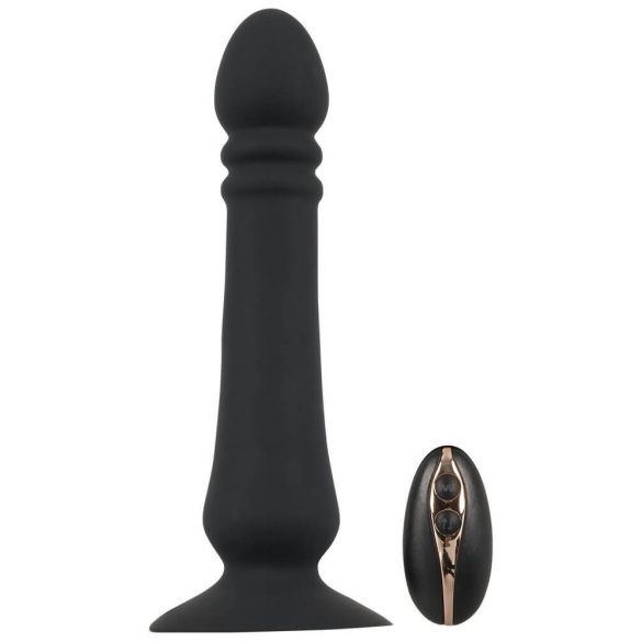 Velours Noir - Vibromasseur anal rechargeable (noir)