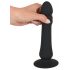 Velours Noir - Vibromasseur anal rechargeable (noir)