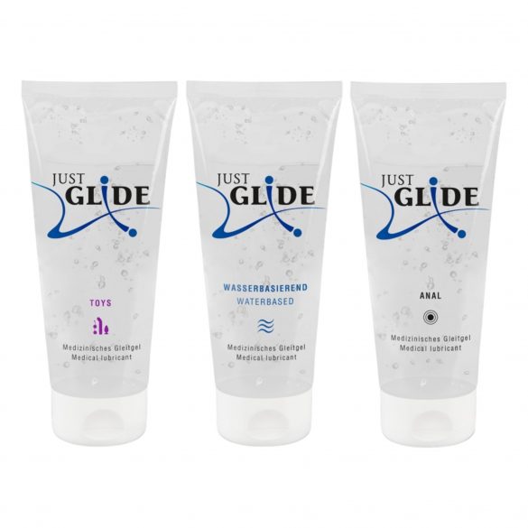 Just Glide súprava lubrikantov (3 x 200 ml)