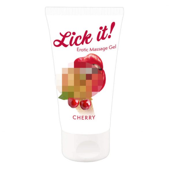 Lèche-le ! - Lubrifiant comestible 2 en 1 - cerise (50ml)