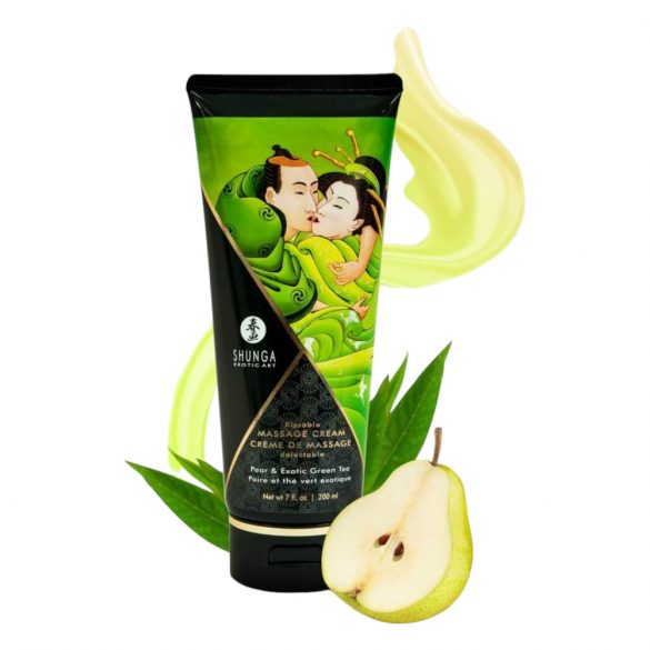 Shunga - masážní krém - hruška (200 ml)