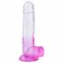 Sunfo - gode réaliste avec ventouse - 22cm (transparent-violet)