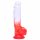 Sunfo - godemichet réaliste avec ventouse - 21cm (transparent-rouge)