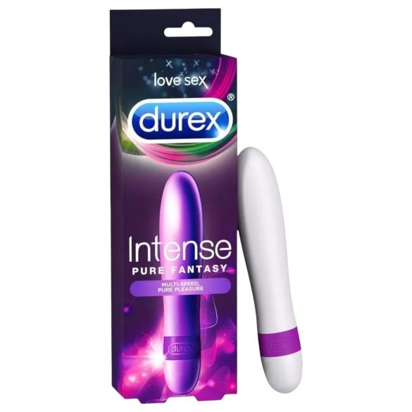 Durex Intense Pure Fantasy - tyčový vibrátor (bílá)