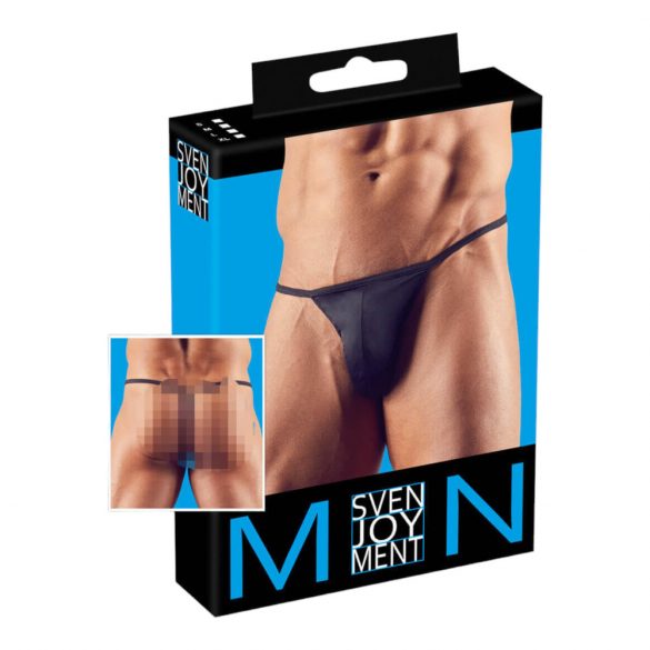 Svenjoyment Mini String black - pánske tangá (čierne)  - M