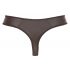 Svenjoyment - tanga homme brillant avec strass et zip (noir) - M