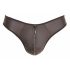 Svenjoyment - tanga homme brillant avec strass et zip (noir) - 2XL