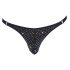 Svenjoyment - string pour homme avec strass (noir)