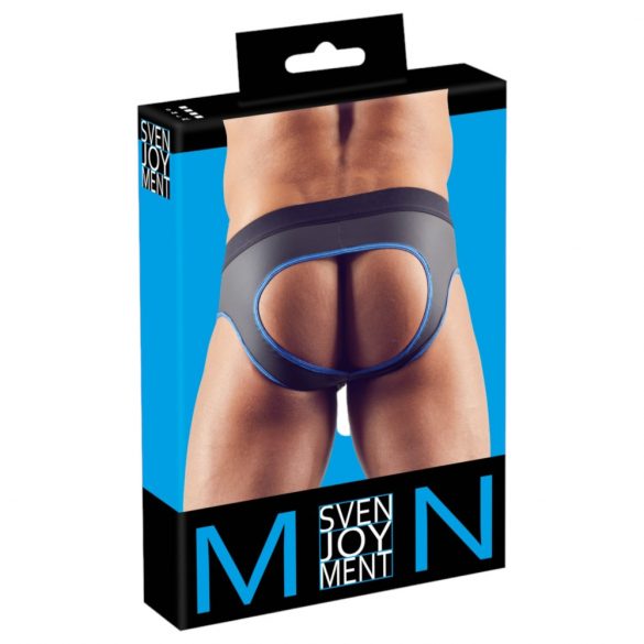 Svenjoyment - jockstrap ouvert (noir-bleu)