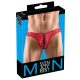 Svenjoyment - Boxer homme noir à lacets (rouge) - M