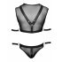 Svenjoyment Bondage - ensemble débardeur filet et slip jock (noir) - M