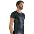 T-shirt noir NEK - homme, manches courtes, effet mat