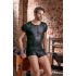 T-shirt noir NEK - homme, manches courtes, effet mat